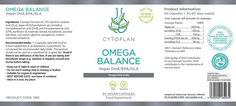 Cytoplan Omega Balance 60's