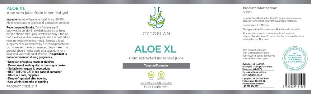 Cytoplan Aloe XL Inner Leaf 500ml