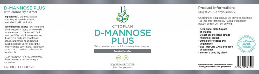 Cytoplan D-Mannose Plus 50g