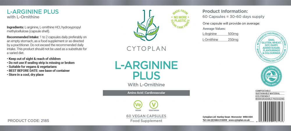 Cytoplan L-Arginine Plus  60's