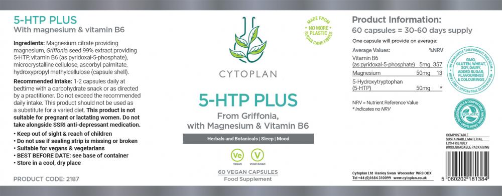 Cytoplan 5-HTP Plus 60's