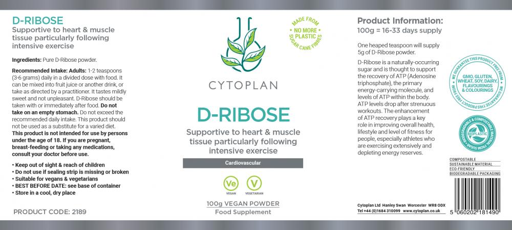 Cytoplan D-Ribose 100g