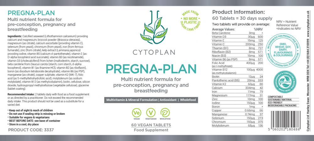 Cytoplan Pregna-Plan 60's