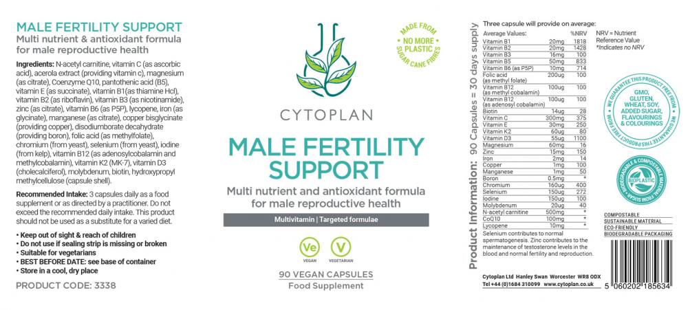 Cytoplan Male Fertility Support 90's