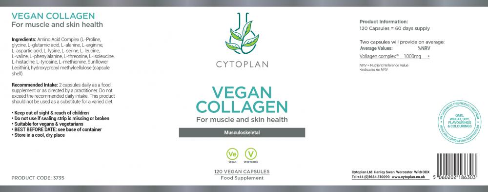 Cytoplan Vegan Collagen 120's