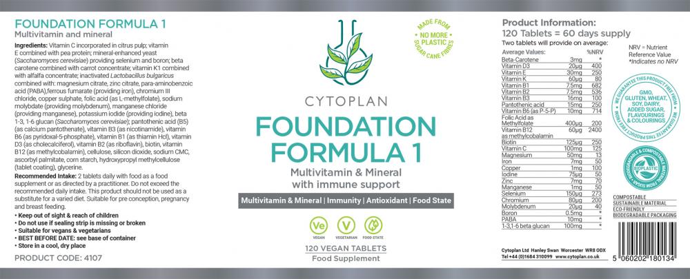 Cytoplan Foundation Formula I 120's