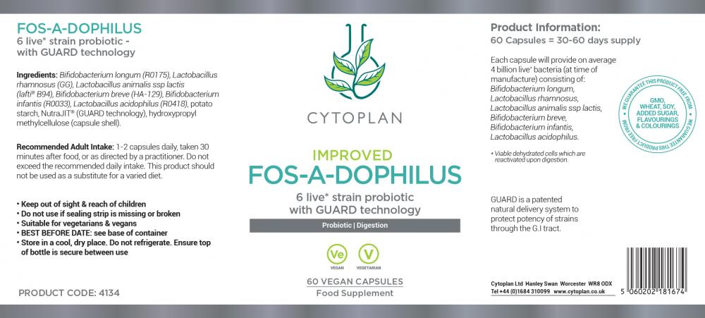 Cytoplan Fos-A-Dophilus 60's