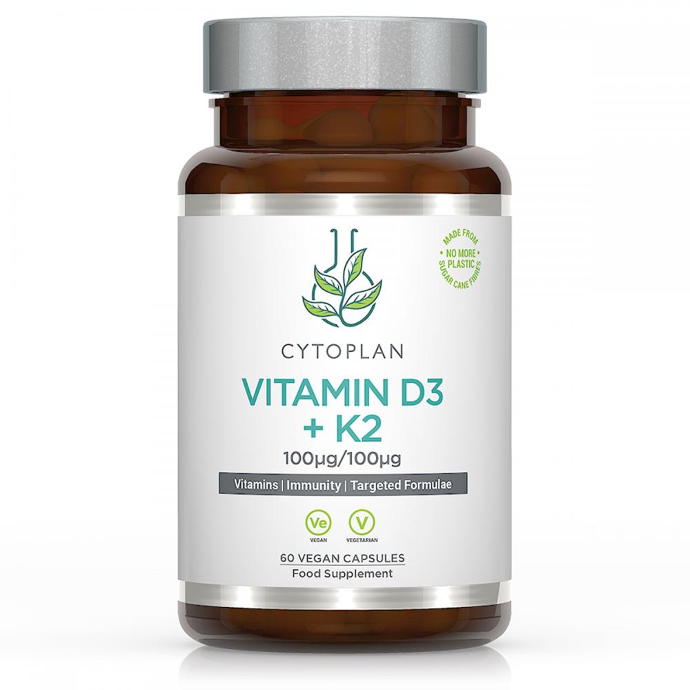 Cytoplan Vitamin D3 + K2 (Vegan) 60's