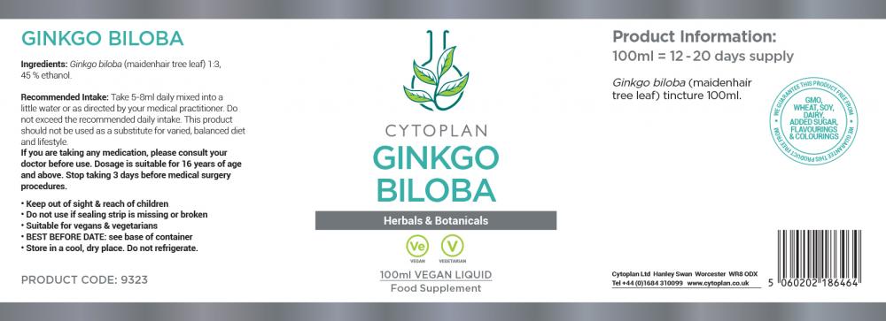 Cytoplan Ginkgo Biloba 100ml