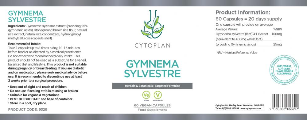 Cytoplan Gymnema Sylvestre 60's