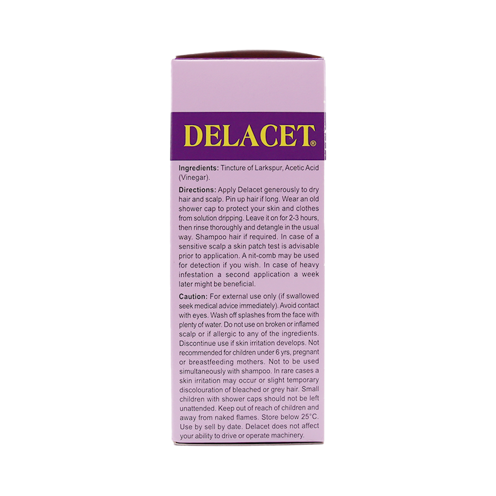 Delacet Herbal Head Lice Solution 100ml