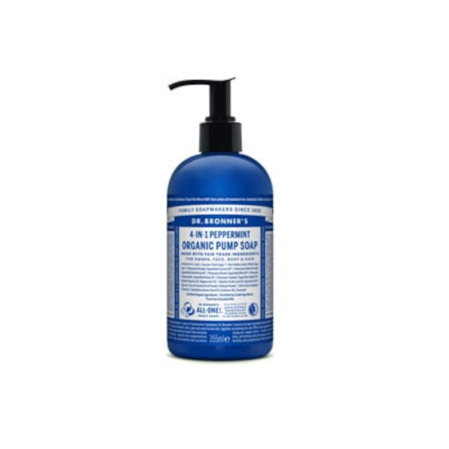 Dr Bronner's Magic Soaps 4-In-1 Peppermint Organic Pump Soap 355ml