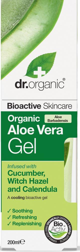 Dr Organic Aloe Vera Gel with Cucumber & Witch Hazel 200ml