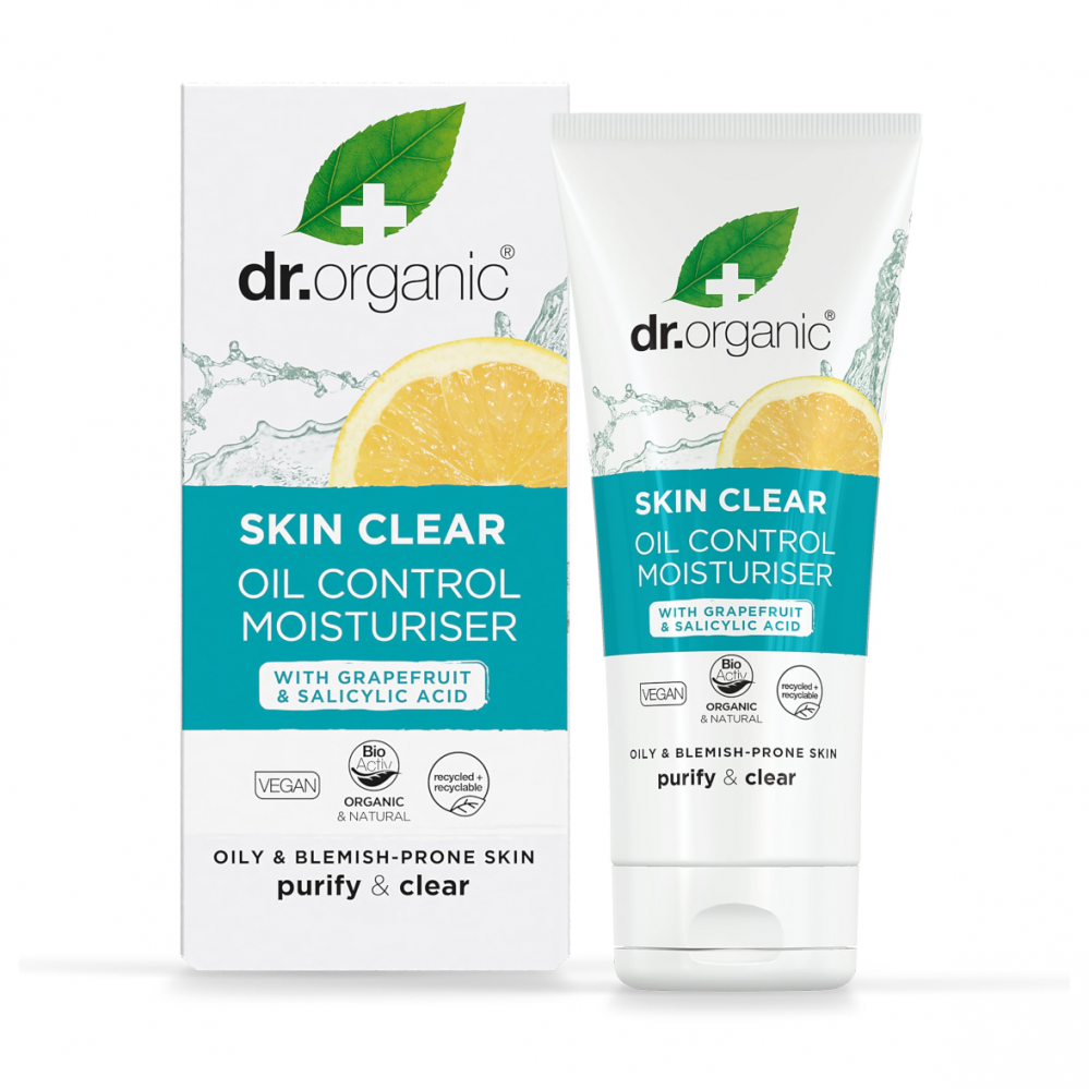 Dr Organic Skin Clear Oil Control Moisturiser with Grapefruit & Salicylic Acid 50ml