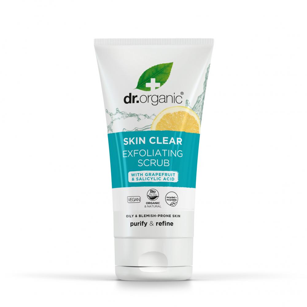 Dr Organic Skin Clear Exfoliating Scrub with Grapefruit & Salicylic Acid 150ml