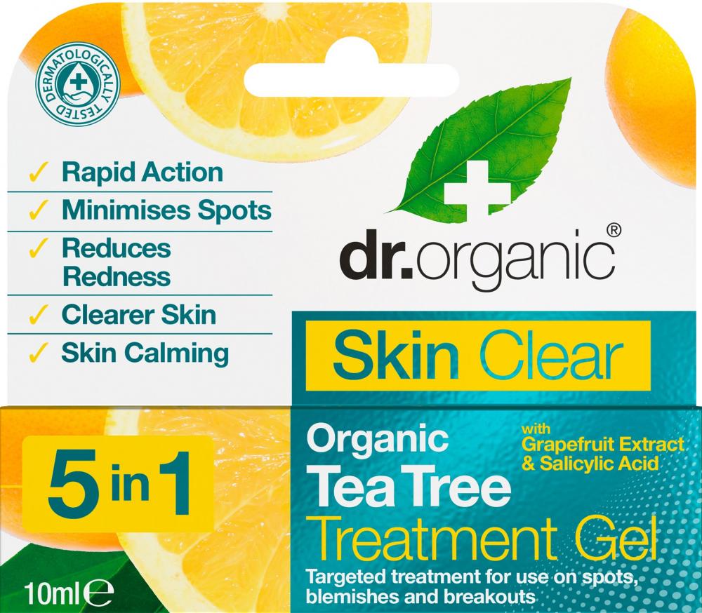 Dr Organic Skin Clear Treatment Gel with Grapefruit & Salicylic Acid 10ml