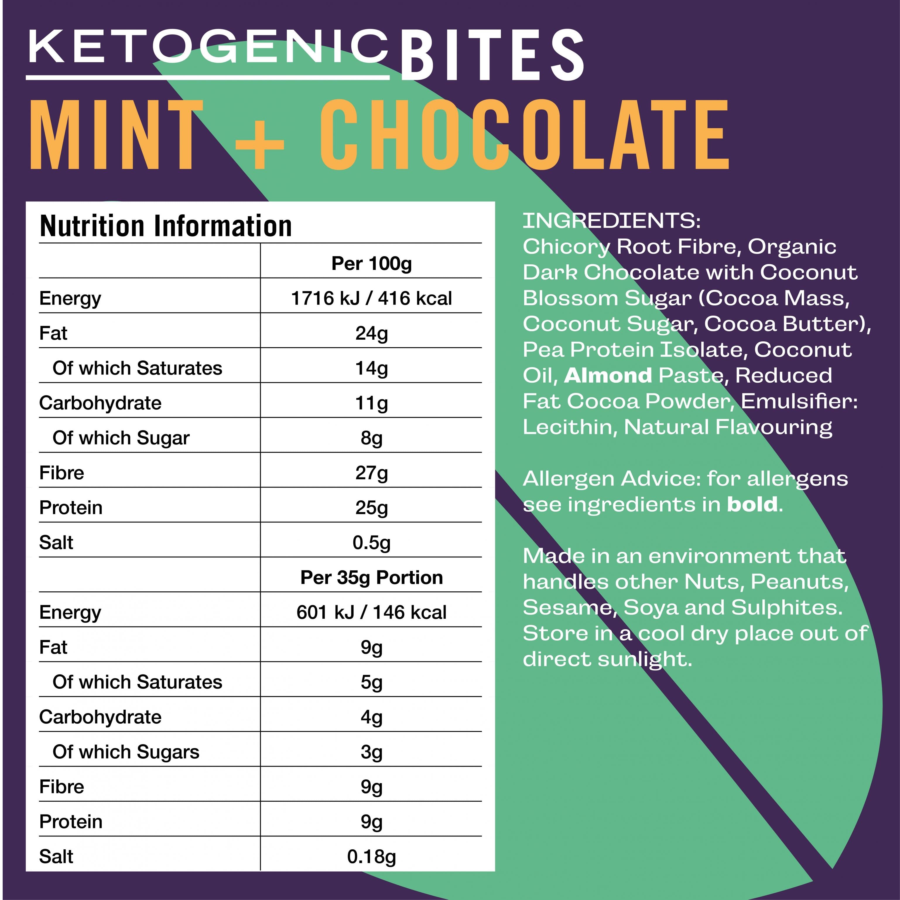 Fatt Chocolate + Mint Bites 35g SINGLE