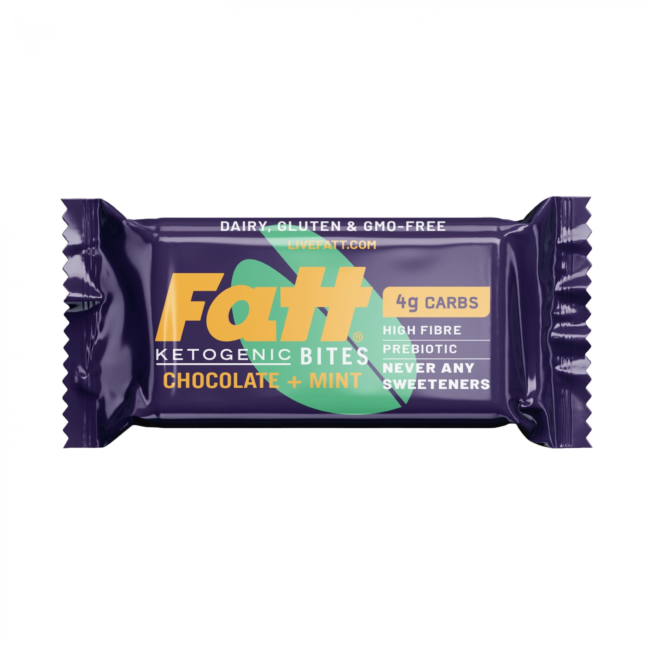 Fatt Chocolate + Mint Bites 16 x 35g CASE