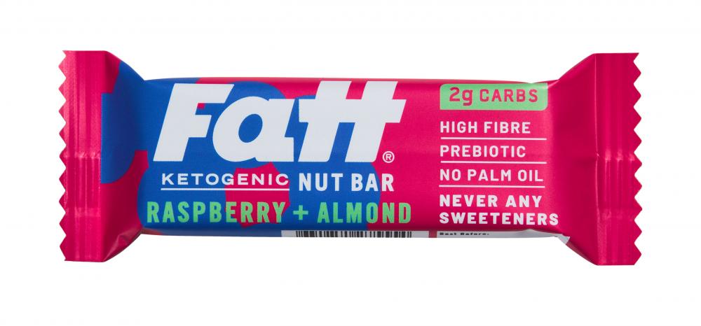 Fatt Raspberry + Almond Nut Bar 30g SINGLE