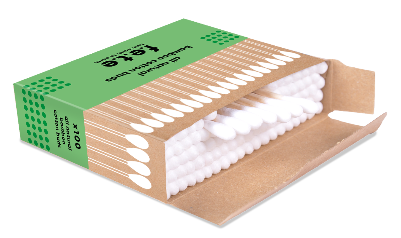 F.E.T.E All Natural Bamboo Cotton Buds 100's