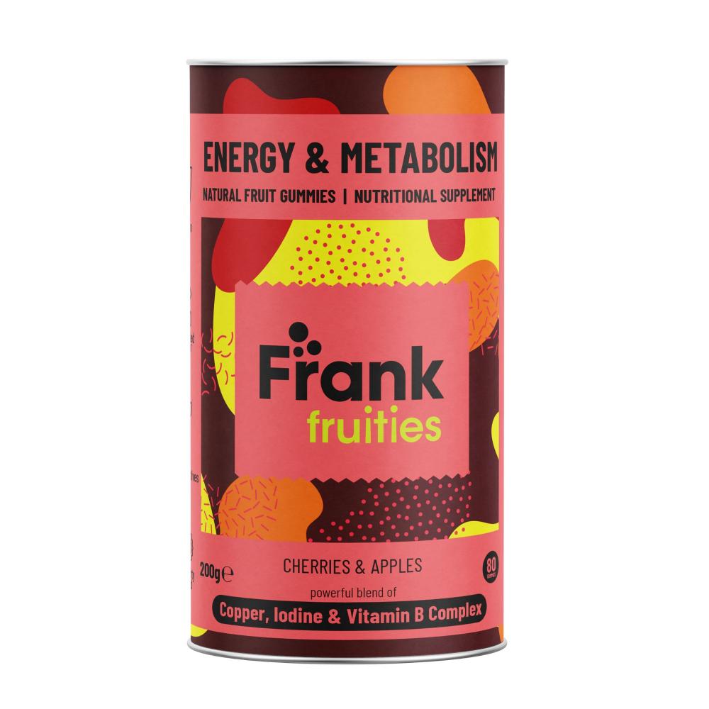 Frank Fruities Energy & Metabolism Natural Fruit Gummies 80's