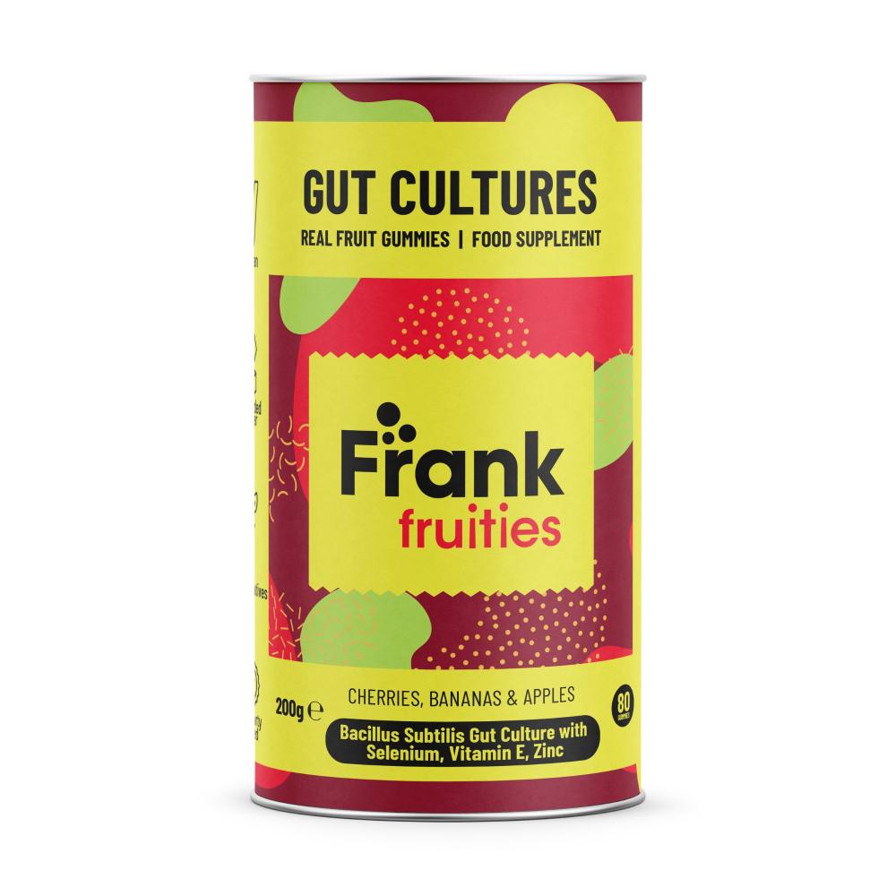 Frank Fruities Gut Cultures Real Fruit Gummies 80's