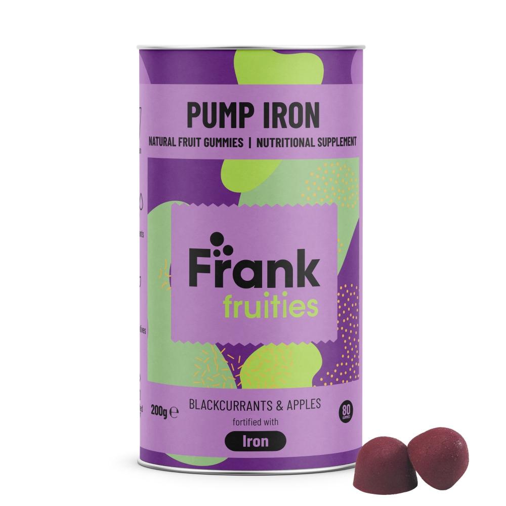 Frank Fruities Pump Iron Natural Fruit Gummies 80's