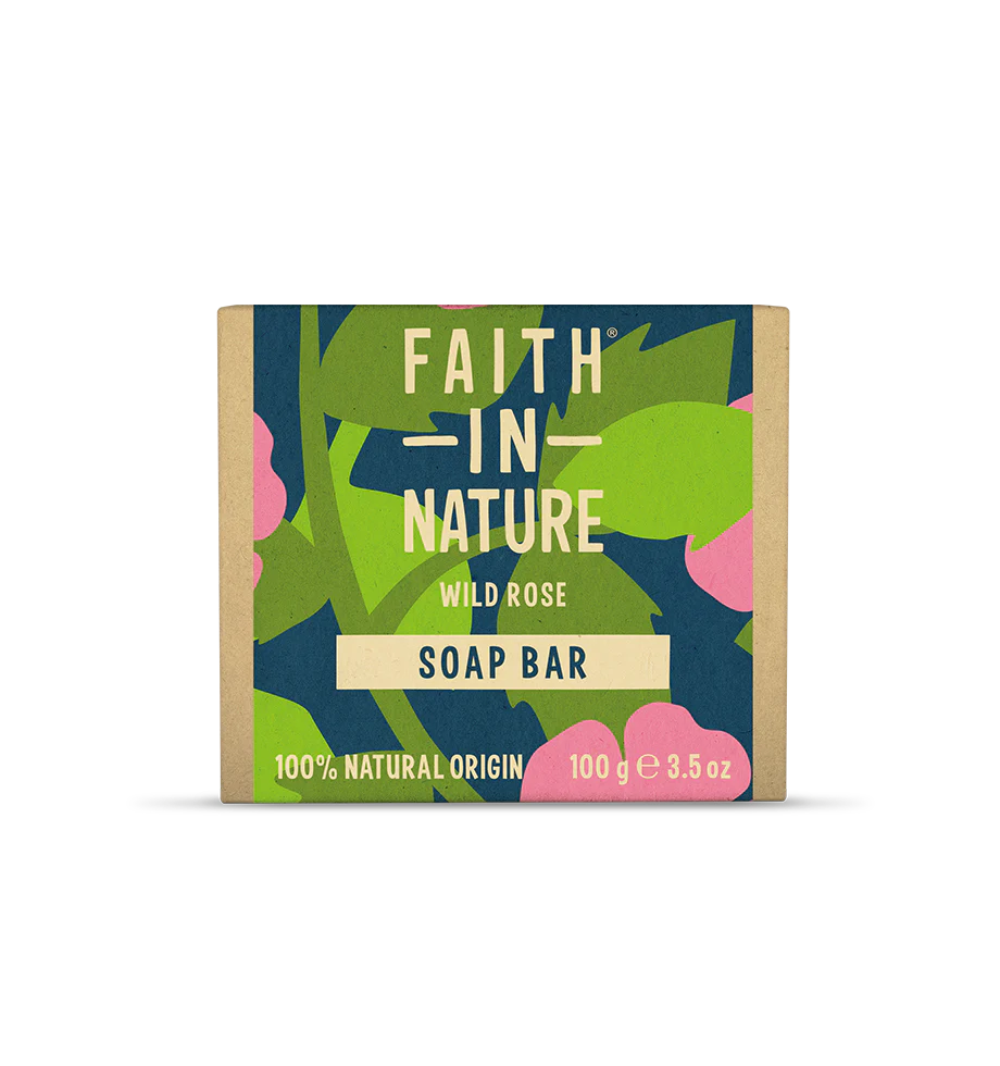 Faith In Nature Wild Rose Soap Bar 100g