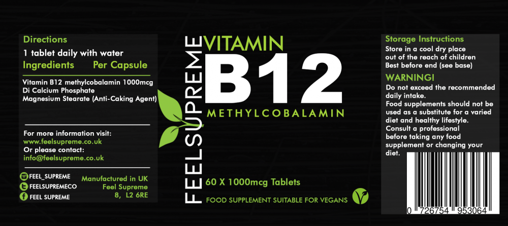 Feel Supreme Vitamin B12 60's