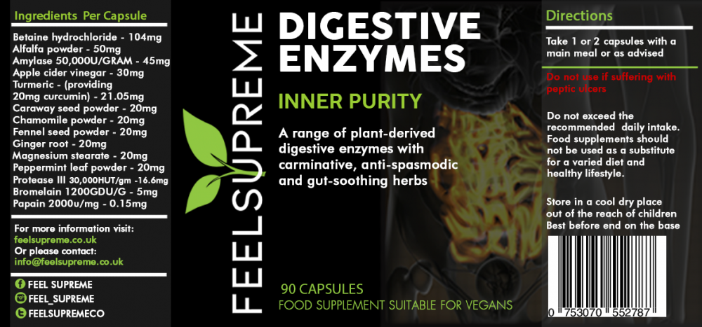Feel Supreme Digestive Enzymes 90's