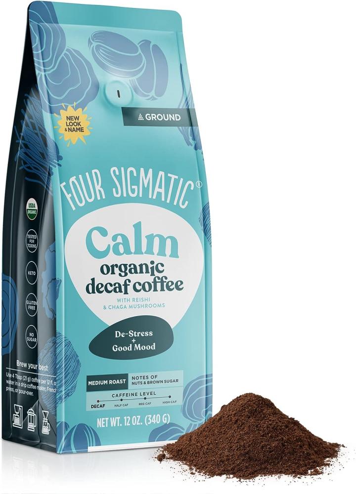 Four Sigmatic Calm Organic Decaf Coffee with Reishi & Chaga Mushrooms 340g