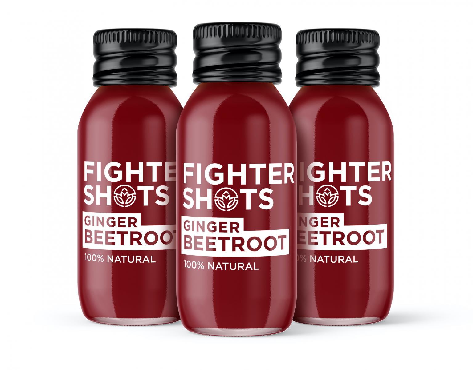 Fighter Shots Ginger Beetroot 12x60ml CASE