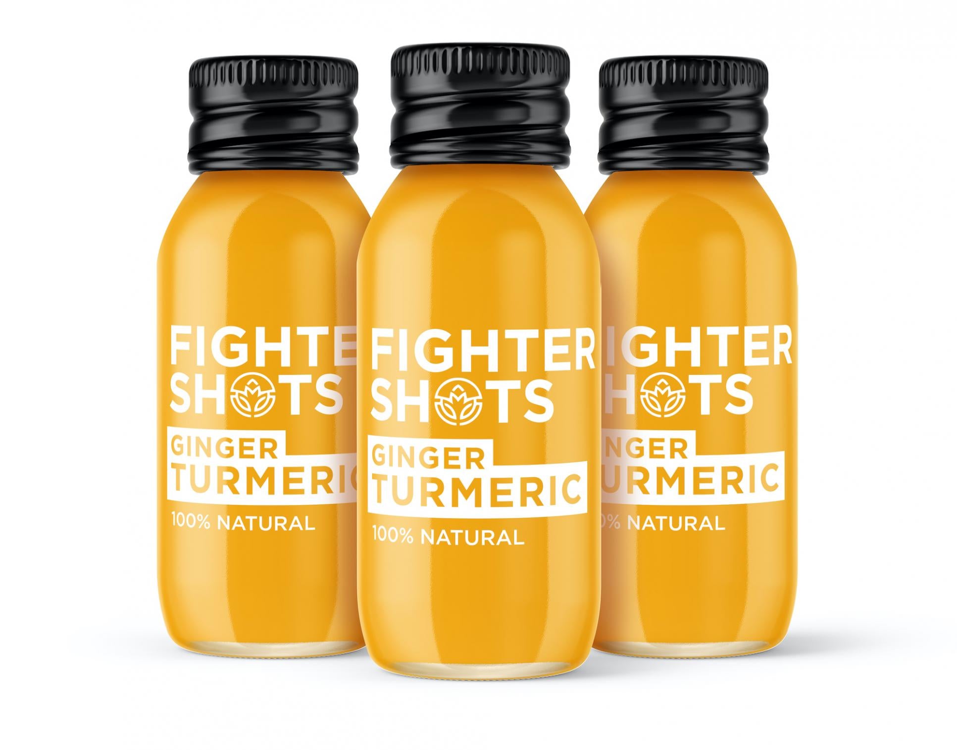 Fighter Shots Ginger Turmeric 12x60ml CASE