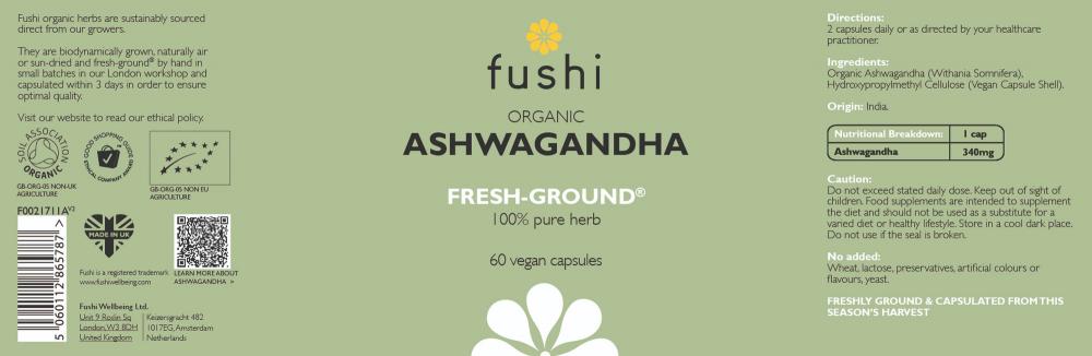 Fushi Organic Ashwagandha 60s (GREEN)