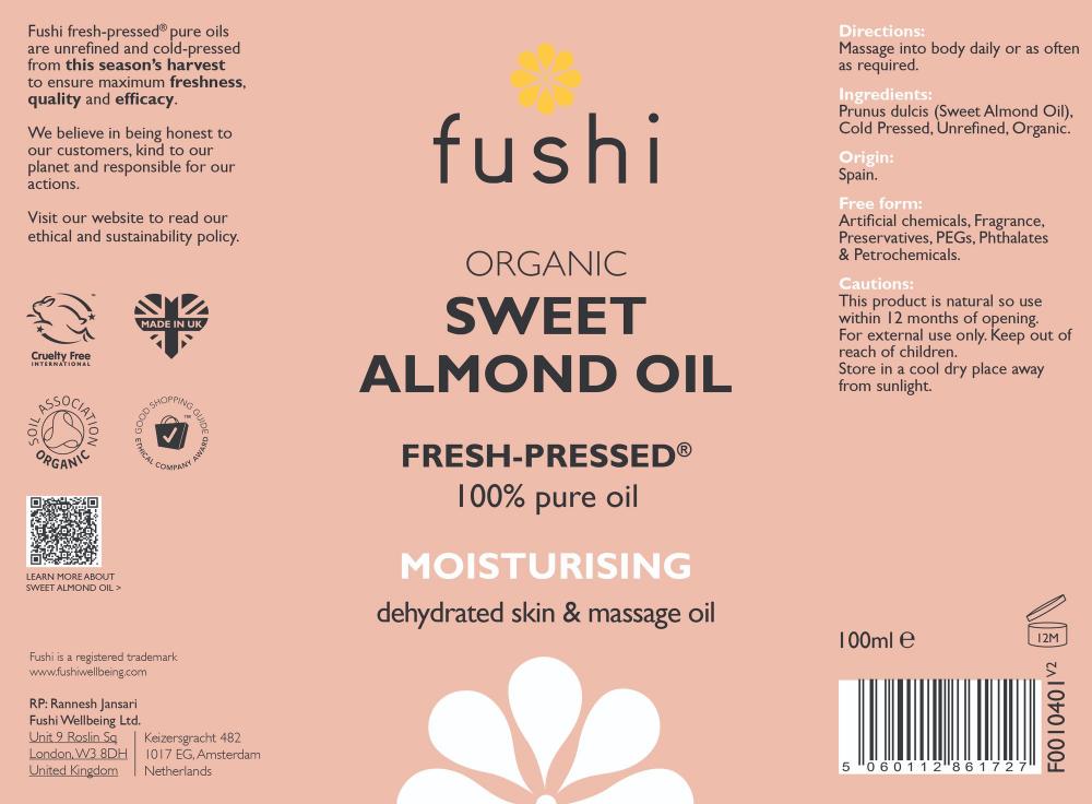 Fushi Organic Sweet Almond Oil 100ml