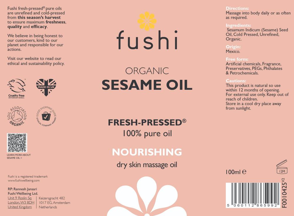 Fushi Organic Sesame Oil 100ml