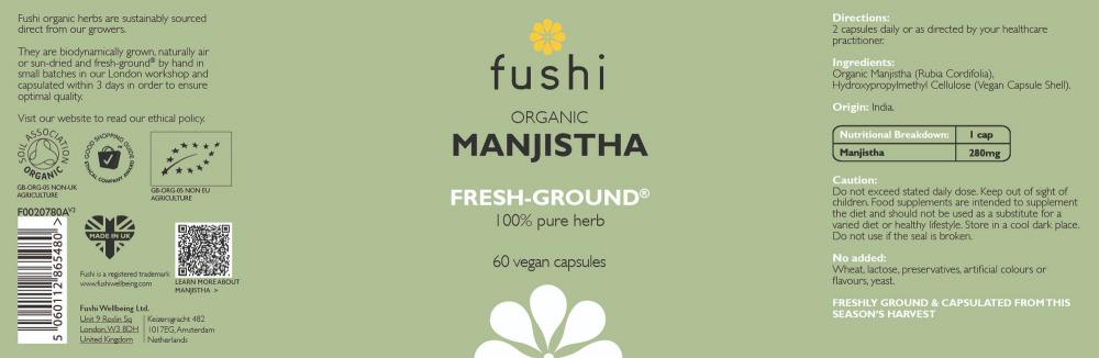 Fushi Organic Manjishta 60s