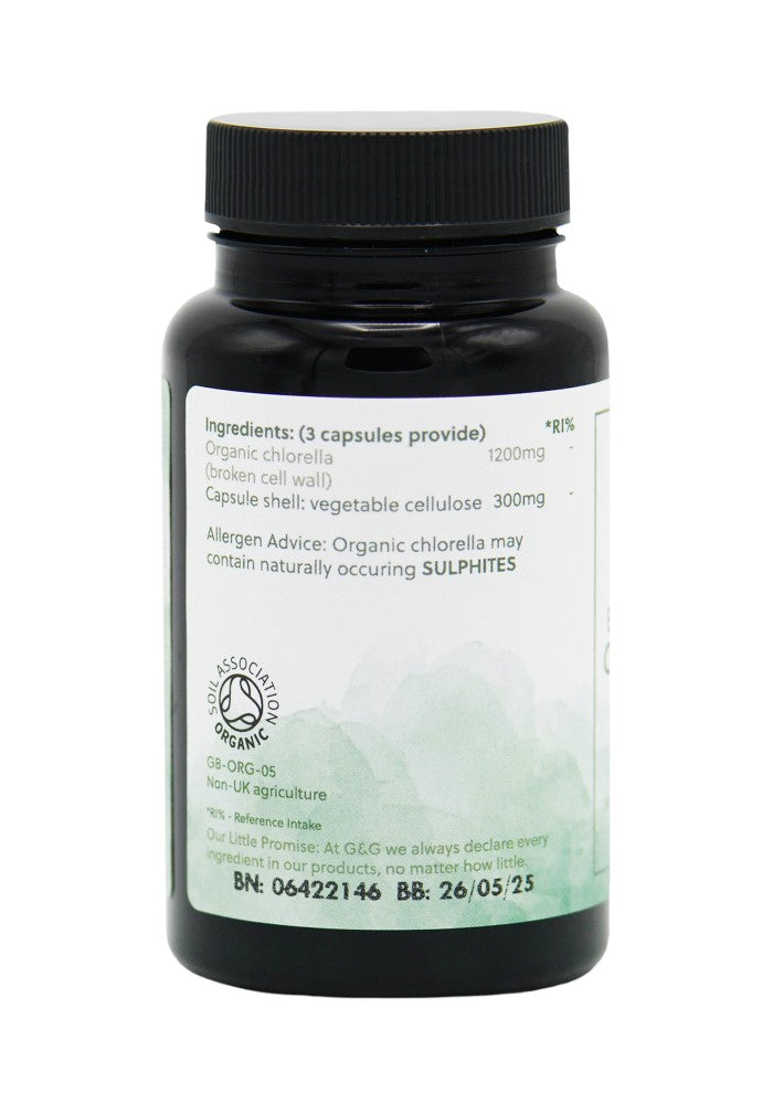 G&G Vitamins Organic Broken Cell Chlorella 60's