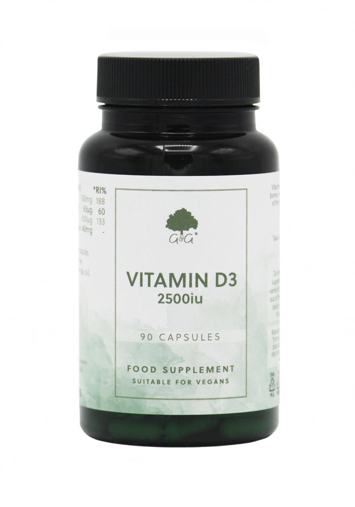 G&G Vitamins Vitamin D3 2500iu 90's