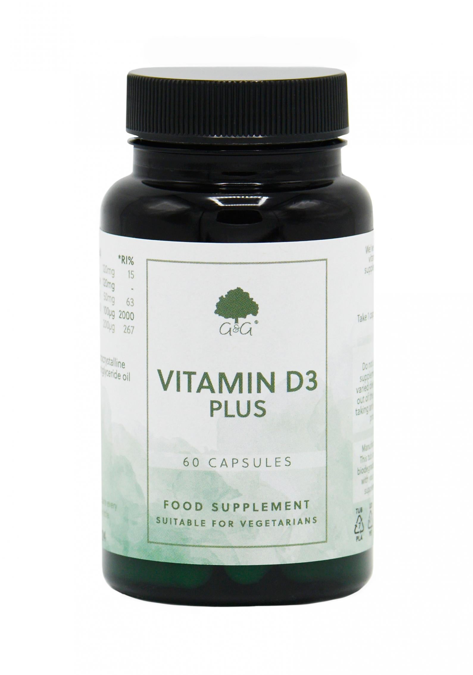 G&G Vitamins Vitamin D3 Plus 60's