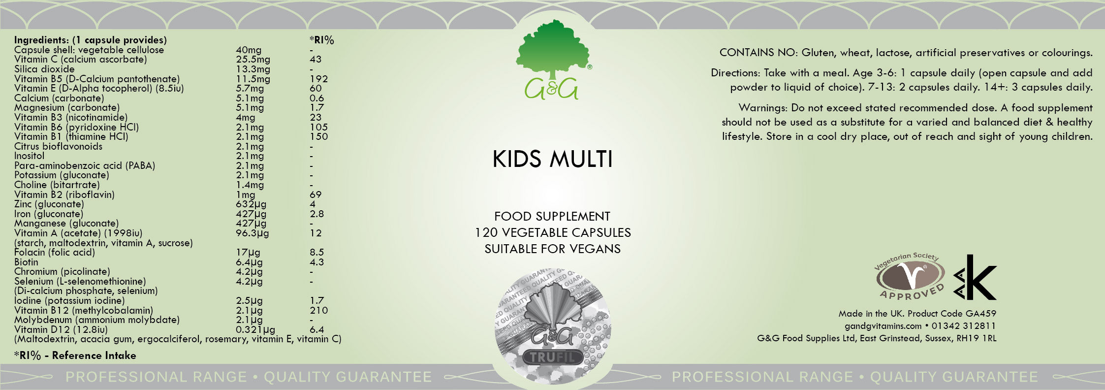 G&G Vitamins Kids Multi 120s