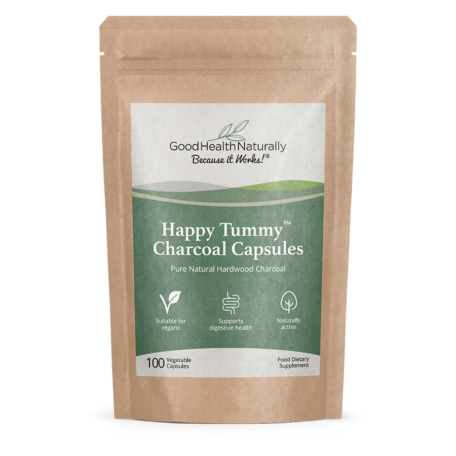 Good Health Naturally Happy Tummy Charcoal Capsules 100's