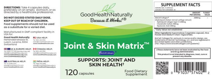 Good Health Naturally Joint & Skin Matrix 120's