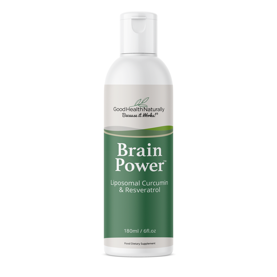 Good Health Naturally Brain Power Liposomal Curcumin & Resveratrol 180ml