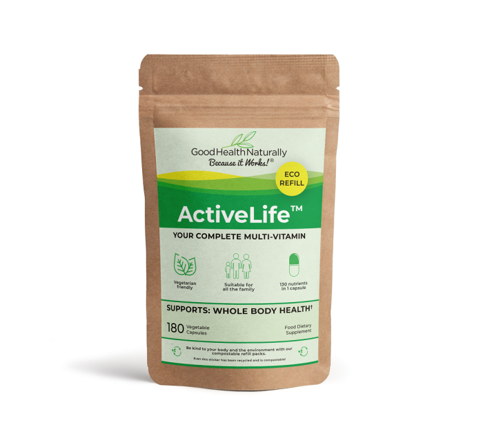 Good Health Naturally Active Life Eco Refill Pouch 180's
