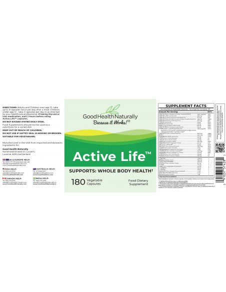 Good Health Naturally Active Life Eco Refill Pouch 180's