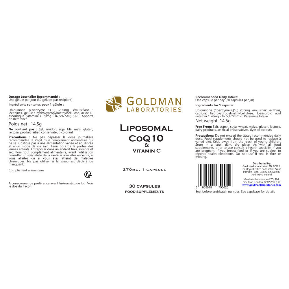 Goldman Laboratories Liposomal CoQ10 & Vitamin C 30s