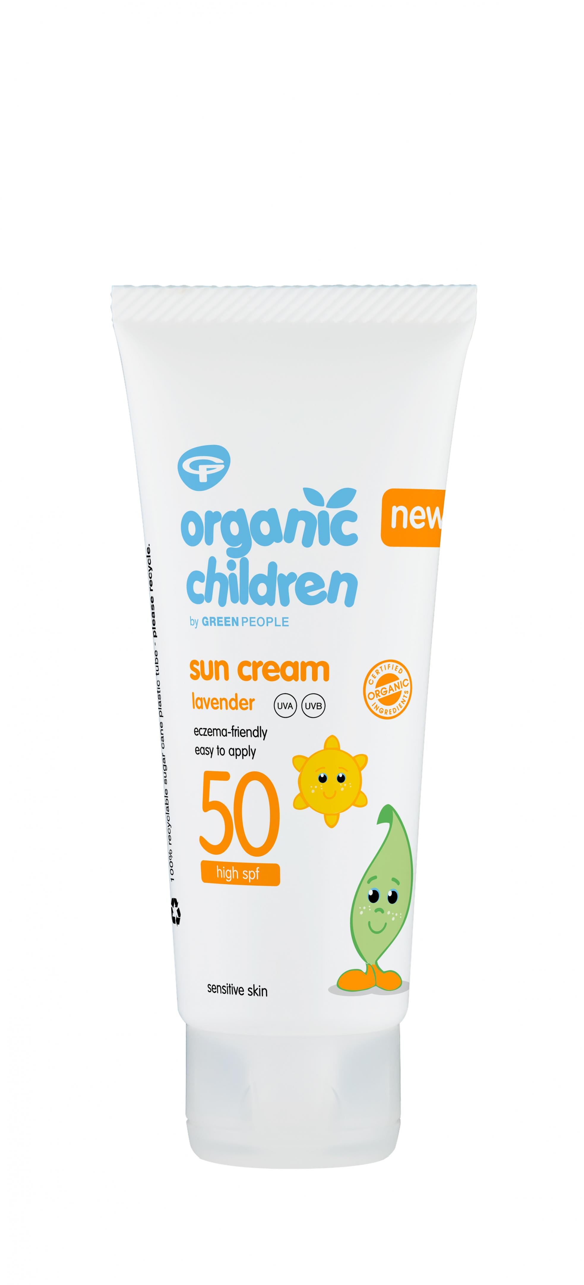 Green People Organic Children Sun Cream Lavender 50SPF 100ml