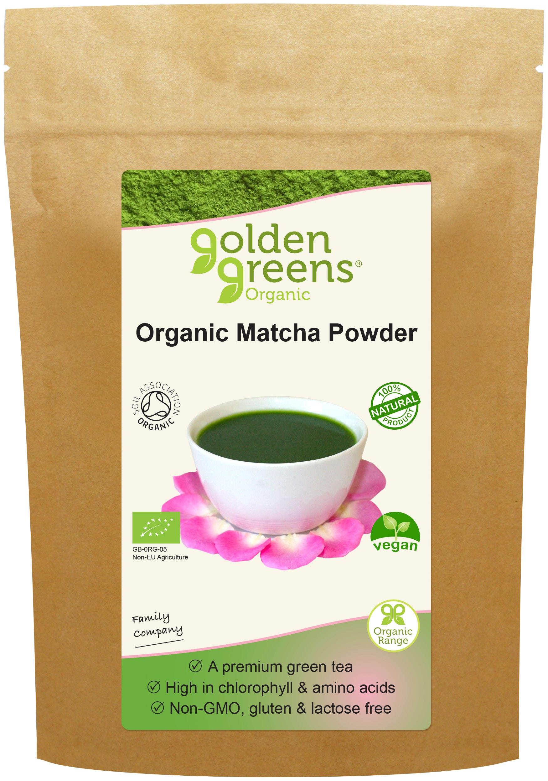 Golden Greens (Greens Organic) Organic Matcha Tea Powder 50g