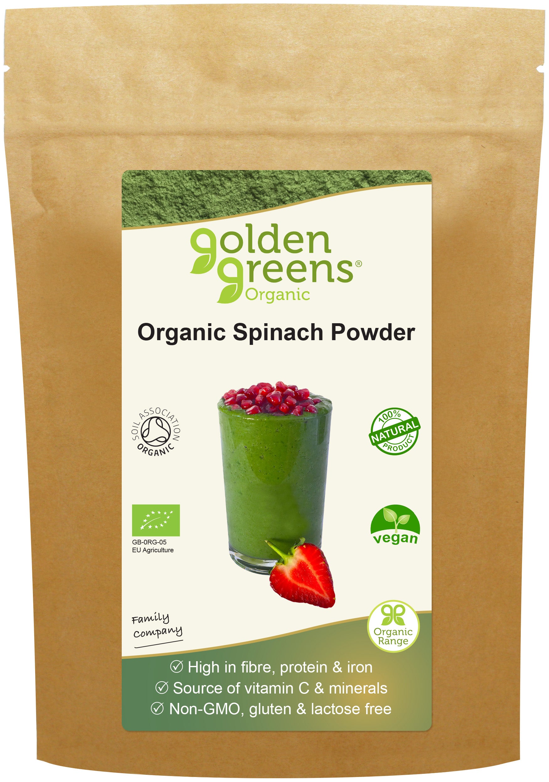 Golden Greens (Greens Organic) Organic Spinach Powder 200g